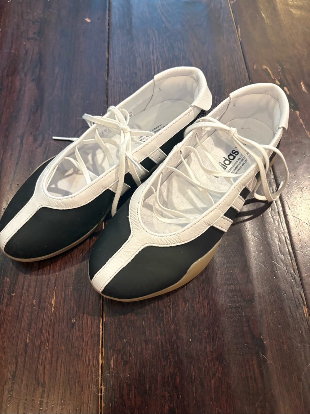 Adidas Women’s Taekwondo Ballet Mei Black and White Sneakers - like new!